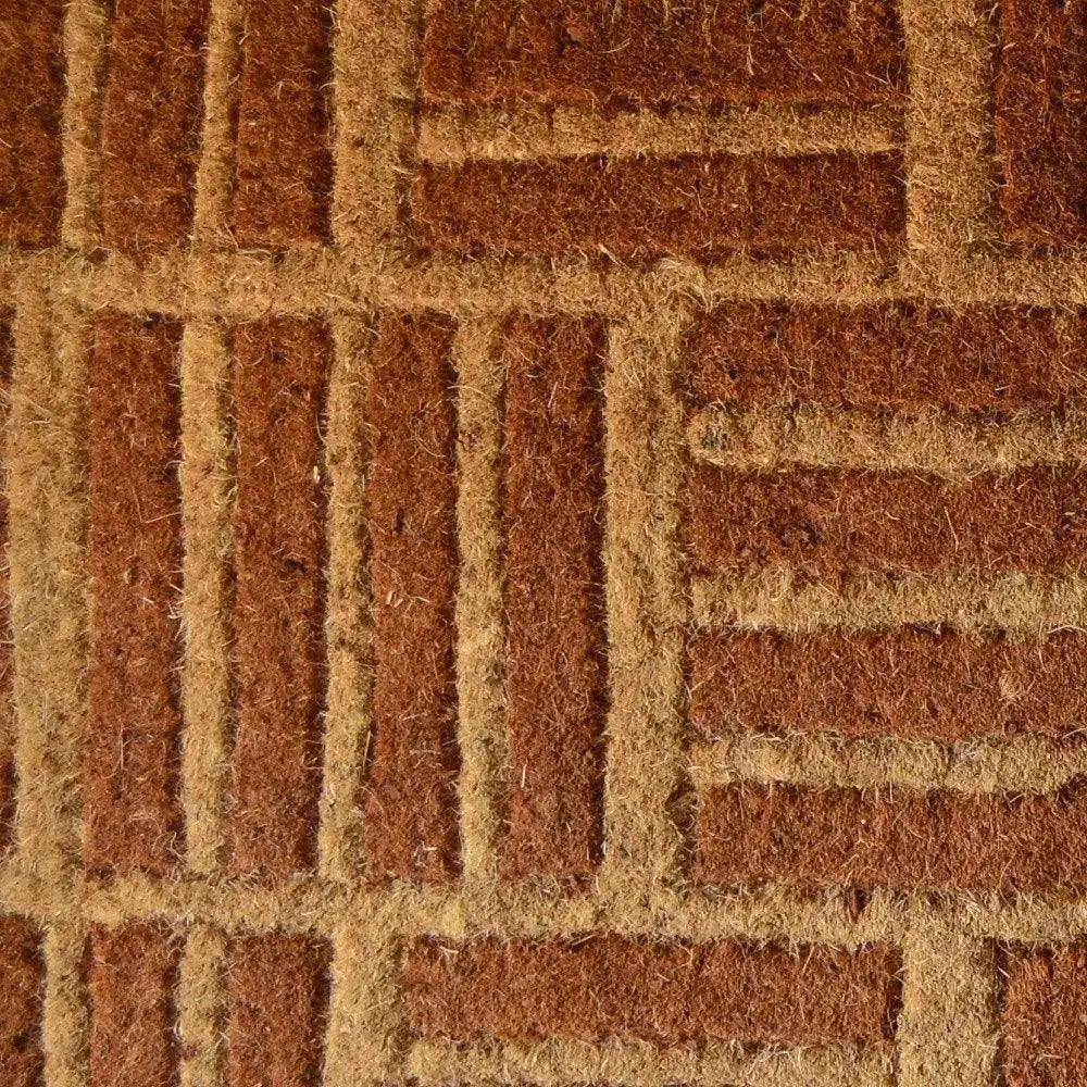 18" X 30" Brown Coir Outdoor Door Mat - NOBLE HOME INTERIORS