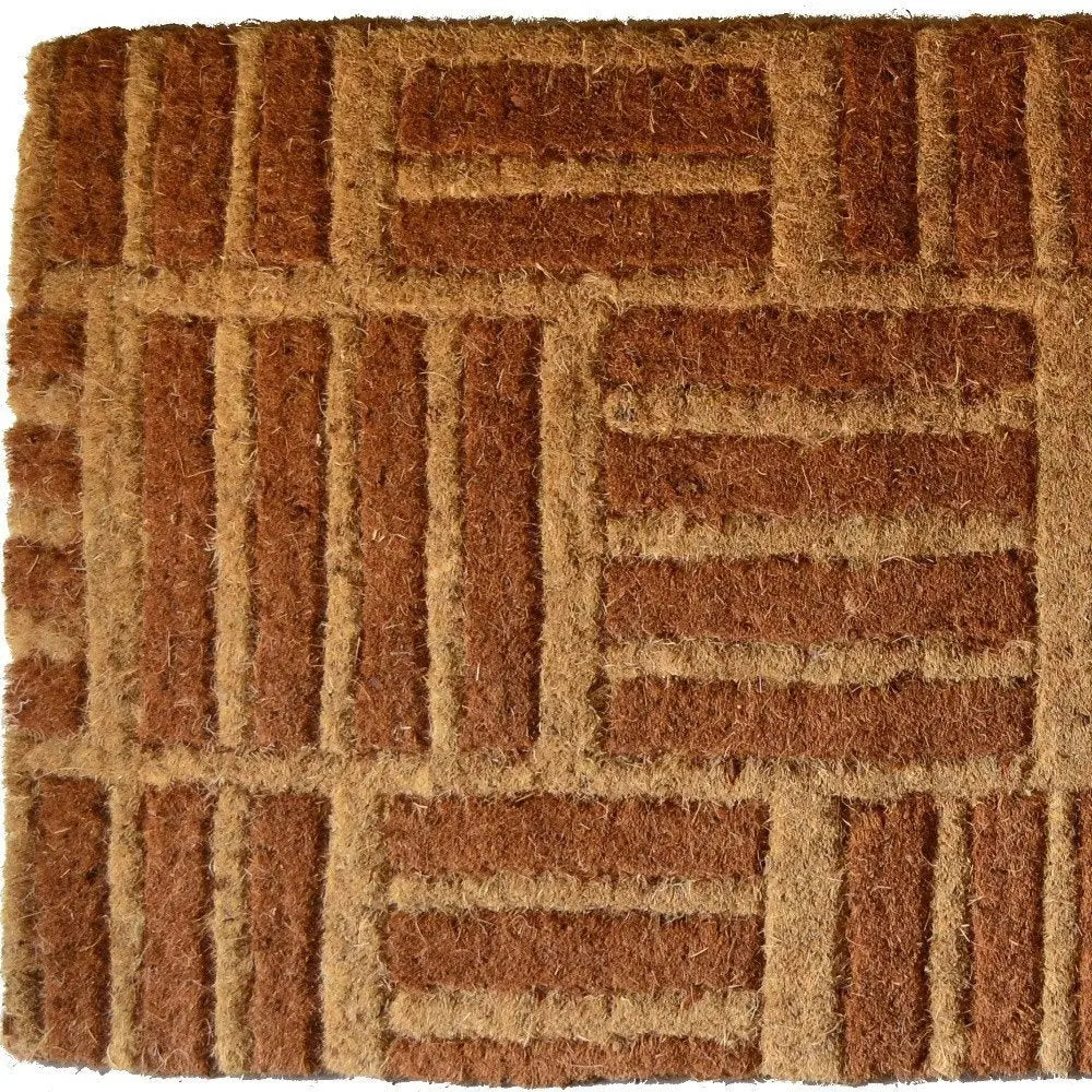 18" X 30" Brown Coir Outdoor Door Mat - NOBLE HOME INTERIORS