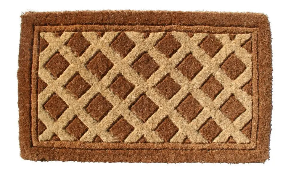 18" X 30" Brown Coir Outdoor Door Mat - NOBLE HOME INTERIORS
