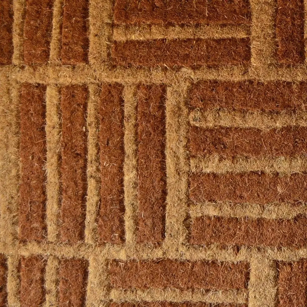 18" X 30" Brown Coir Outdoor Door Mat - NOBLE HOME INTERIORS