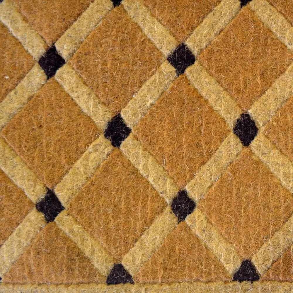 18" X 30" Brown Coir Outdoor Door Mat - NOBLE HOME INTERIORS