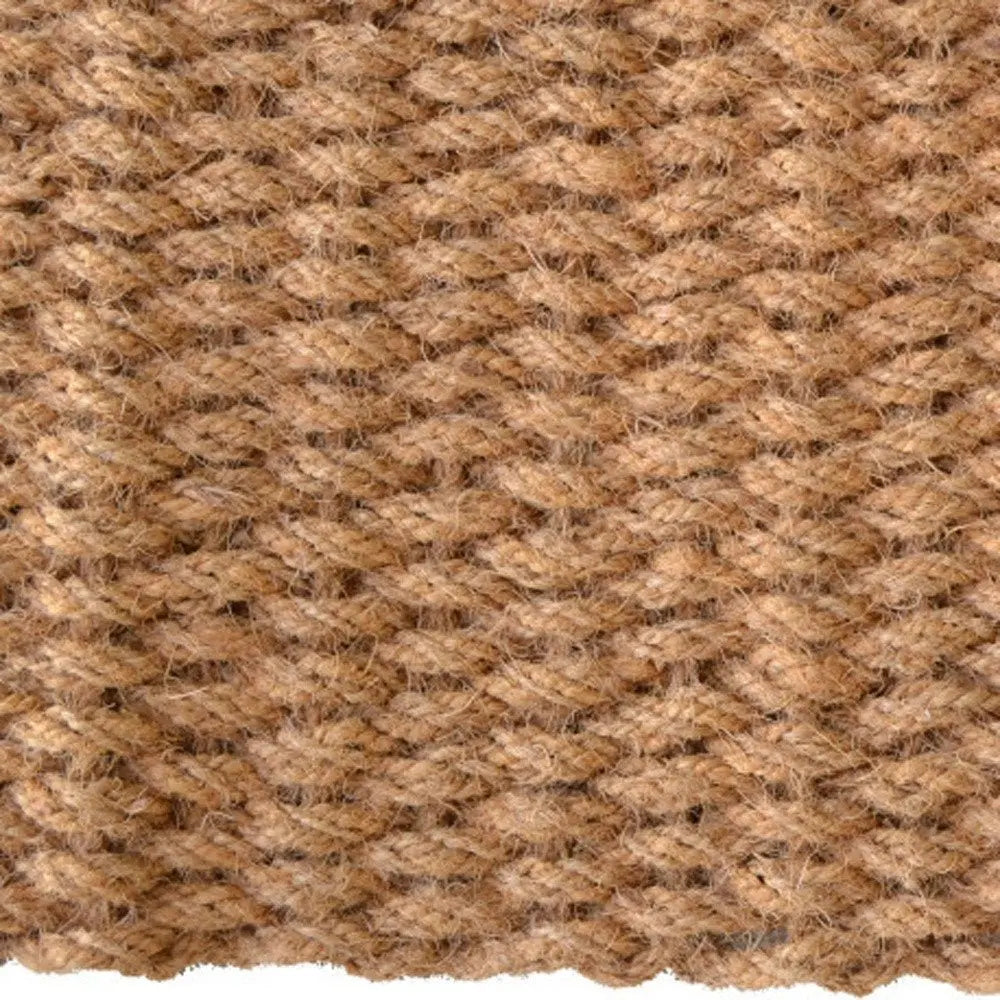 18" X 30" Brown Coir Weave Outdoor Door Mat - NOBLE HOME INTERIORS
