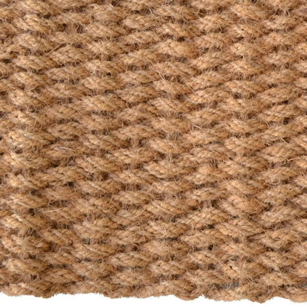 18" X 30" Brown Coir Weave Outdoor Door Mat - NOBLE HOME INTERIORS