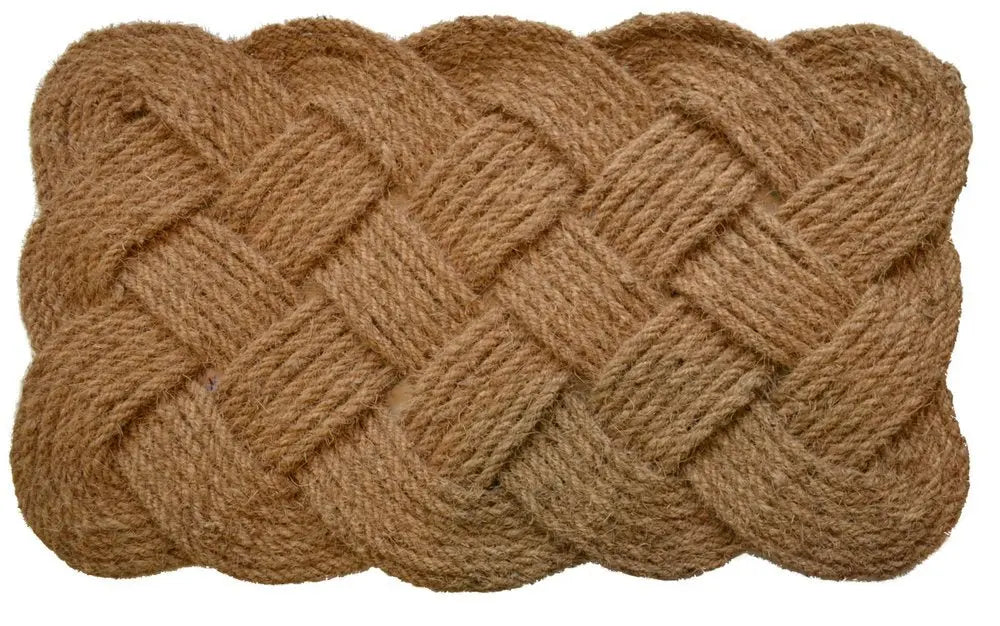 18" X 30" Brown Coir Weave Outdoor Door Mat - NOBLE HOME INTERIORS