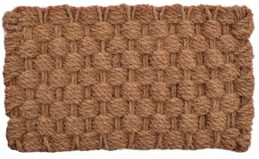 18" X 30" Brown Coir Weave Outdoor Door Mat - NOBLE HOME INTERIORS
