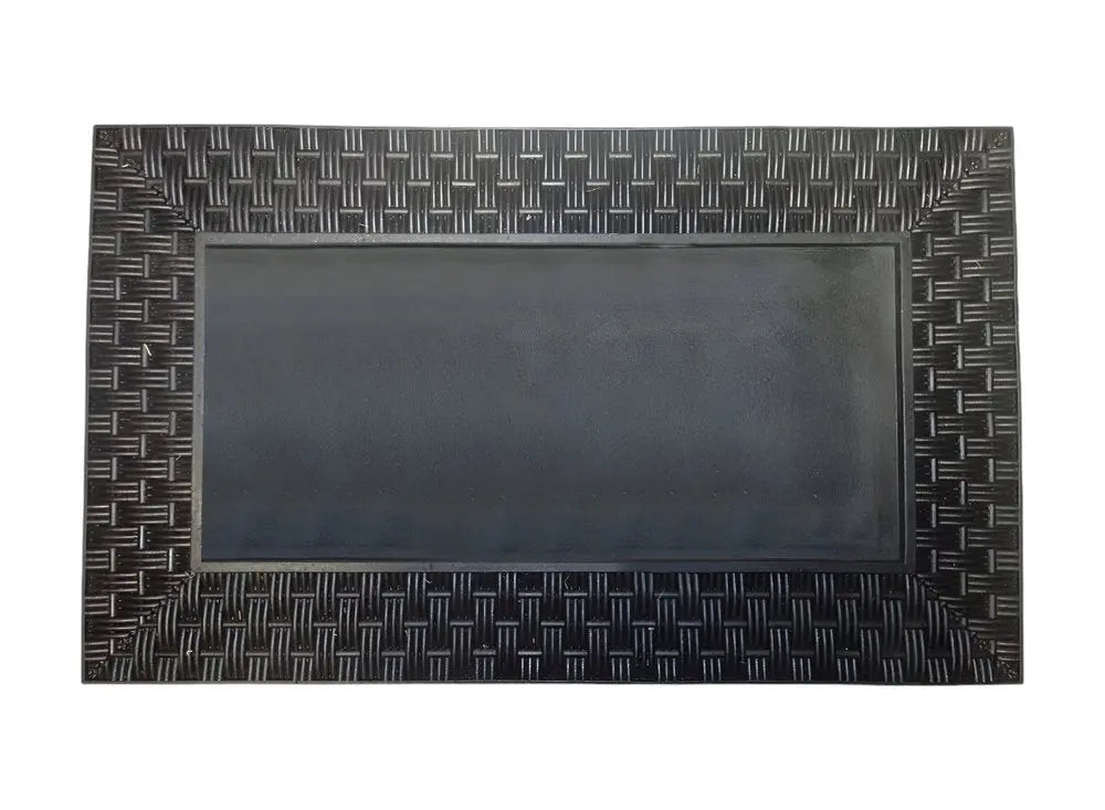 18" X 30" Brown Rubber and Coir Seasonal Outdoor Door Mat With Inserts - NOBLE HOME INTERIORS