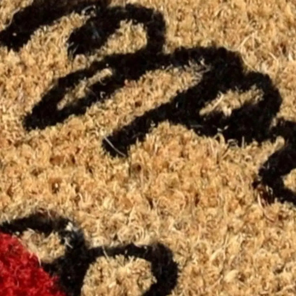 18" X 30" Red White and Blue Coir Flip Flop Welcome Outdoor Door Mat - NOBLE HOME INTERIORS