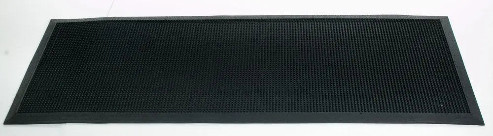 18" X 47" Black Rubber Outdoor Door Mat - NOBLE HOME INTERIORS