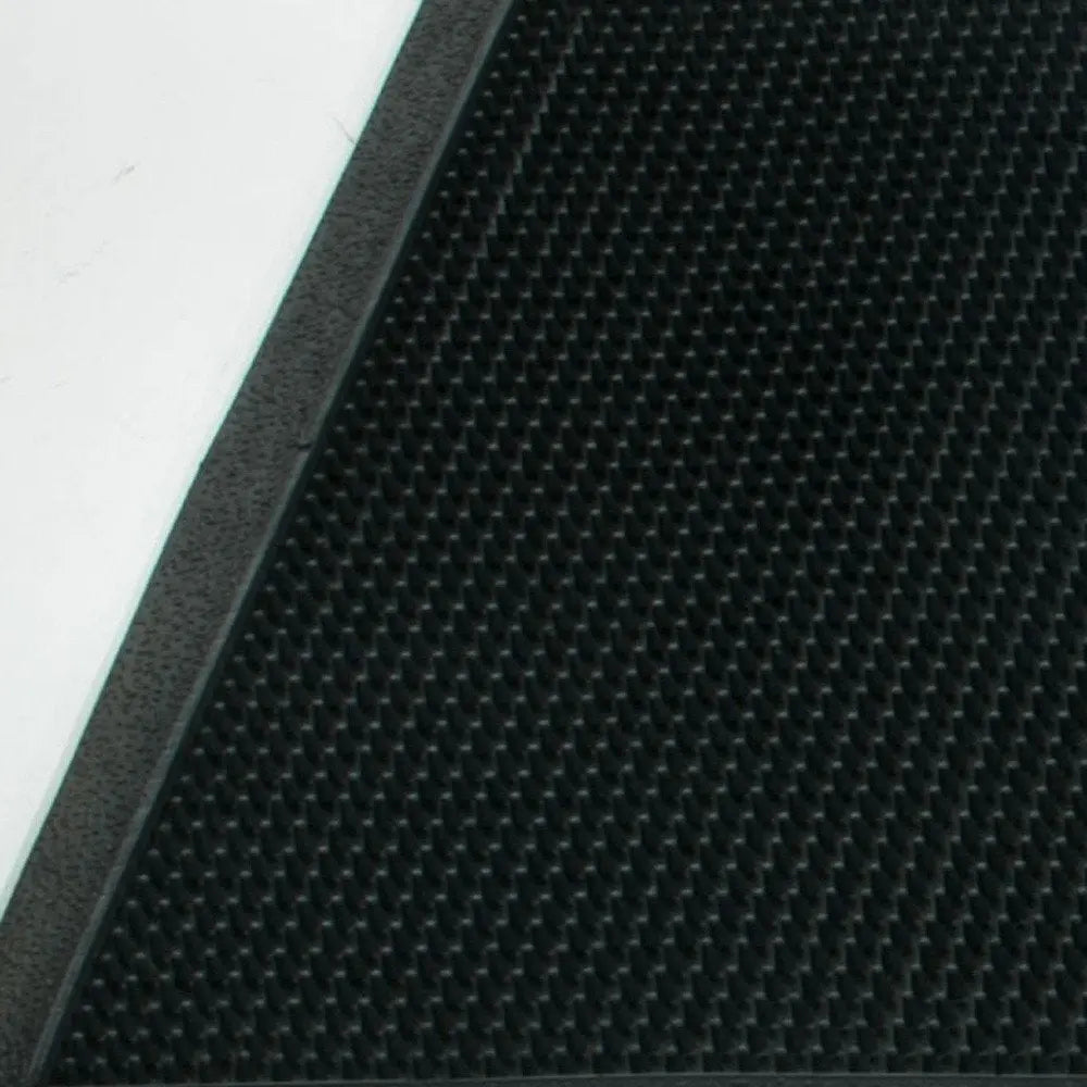 18" X 47" Black Rubber Outdoor Door Mat - NOBLE HOME INTERIORS