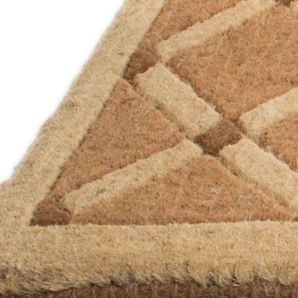 18" X 47" Brown Coir Outdoor Door Mat - NOBLE HOME INTERIORS