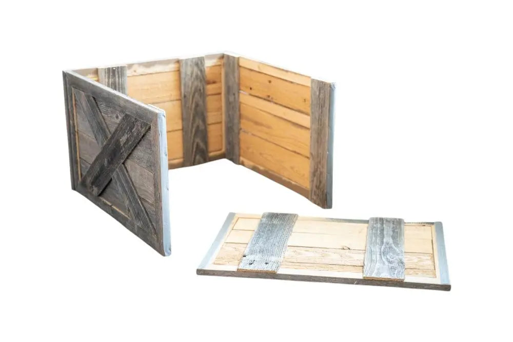 19" Natural Weathered Gray Christmas Tree Collar - NOBLE HOME INTERIORS