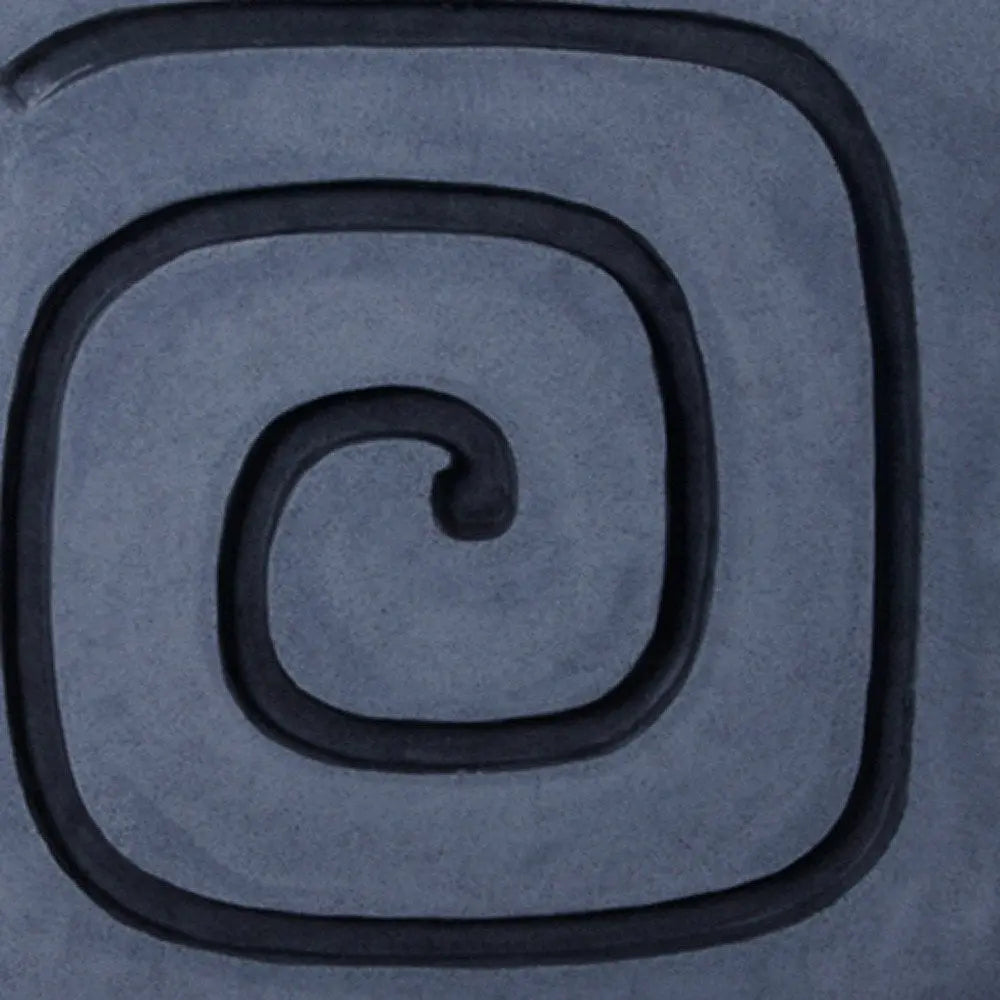 19" X 19" Gray and Black Geometric Sandstone Hanging Dimensional Sculpture - NOBLE HOME INTERIORS