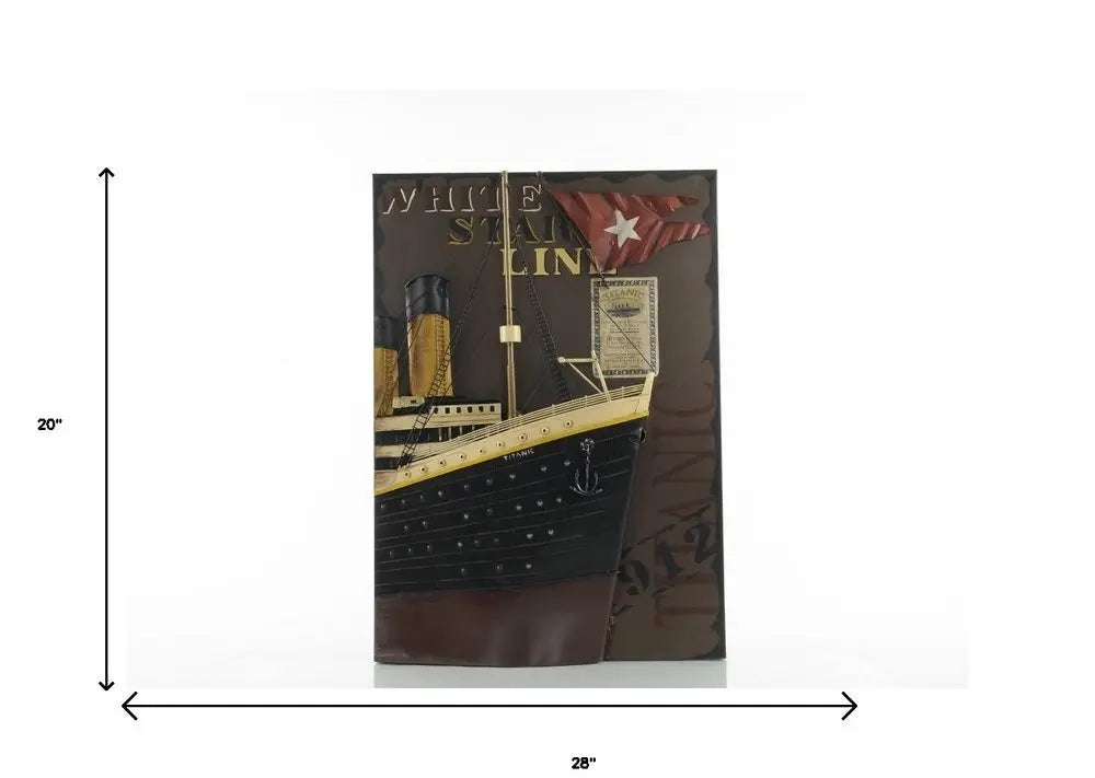 1912 RMS Titanic 3D Front Bow Painting - NOBLE HOME INTERIORS