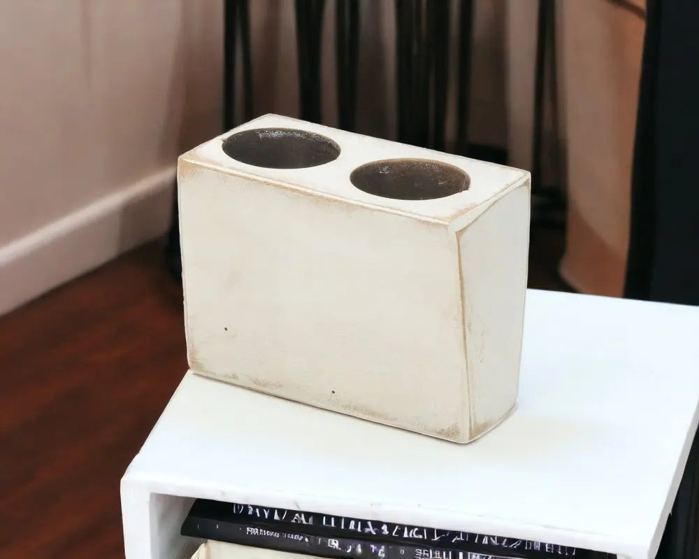 2" Wide Pillar Centerpiece Votive Candle Holder - NOBLE HOME INTERIORS