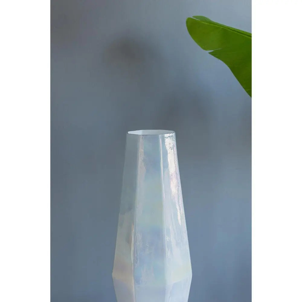 20" Opal Cylinder Glass Table Vase - NOBLE HOME INTERIORS