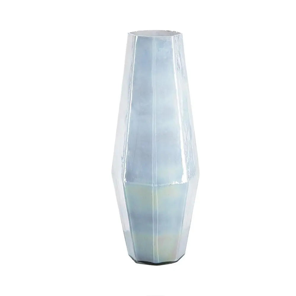 20" Opal Cylinder Glass Table Vase - NOBLE HOME INTERIORS