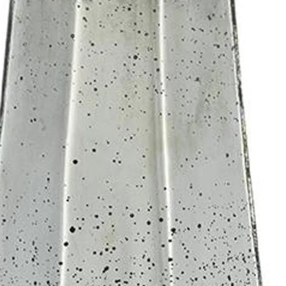 20" Silver Cylinder Glass Table Vase - NOBLE HOME INTERIORS