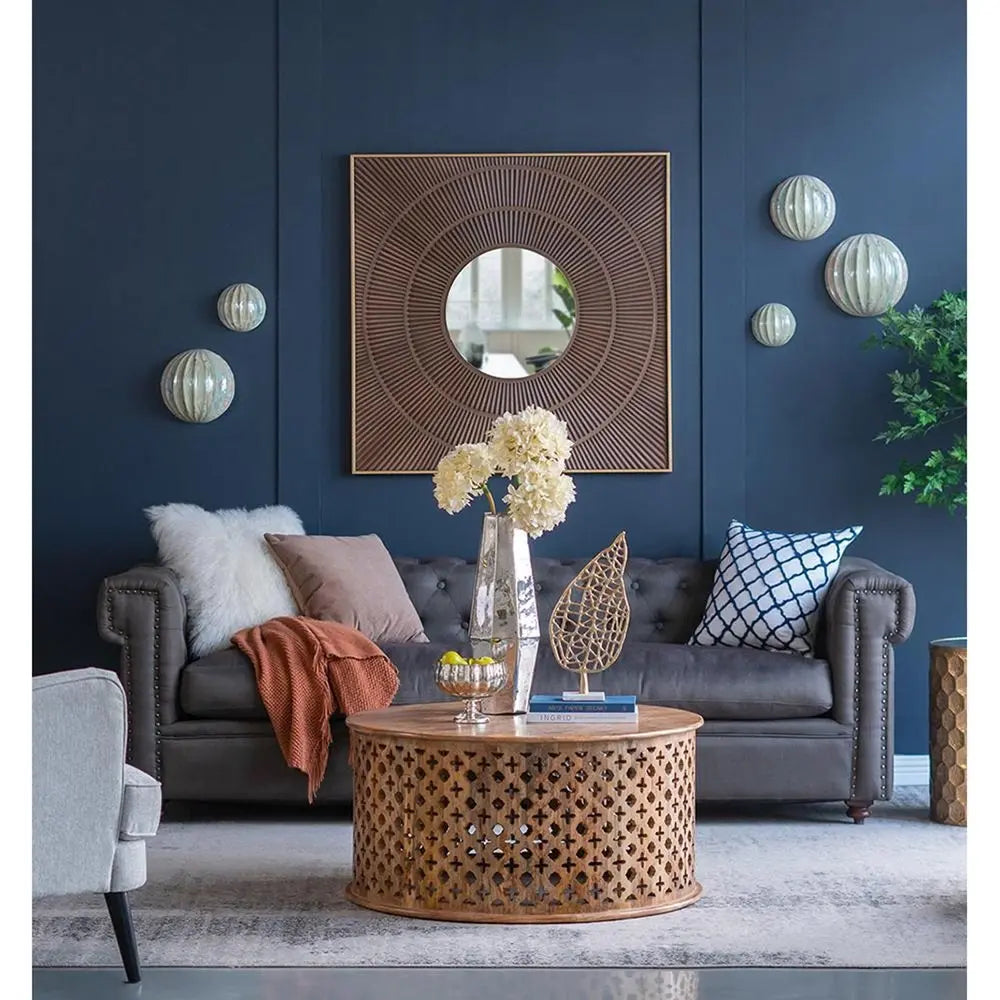 20" Silver Cylinder Glass Table Vase - NOBLE HOME INTERIORS