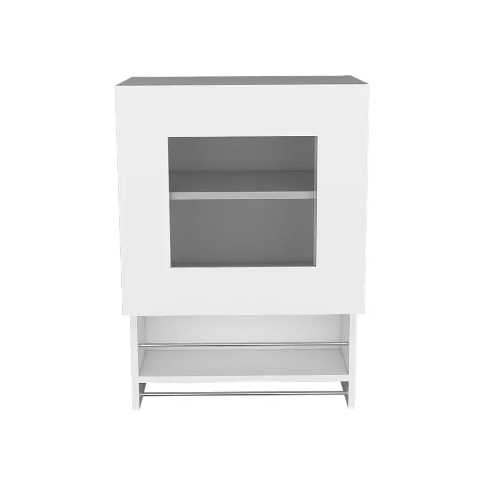 20" White Wall mounted Accent Cabinet With One Shelf - NOVA HOME FURNITURE