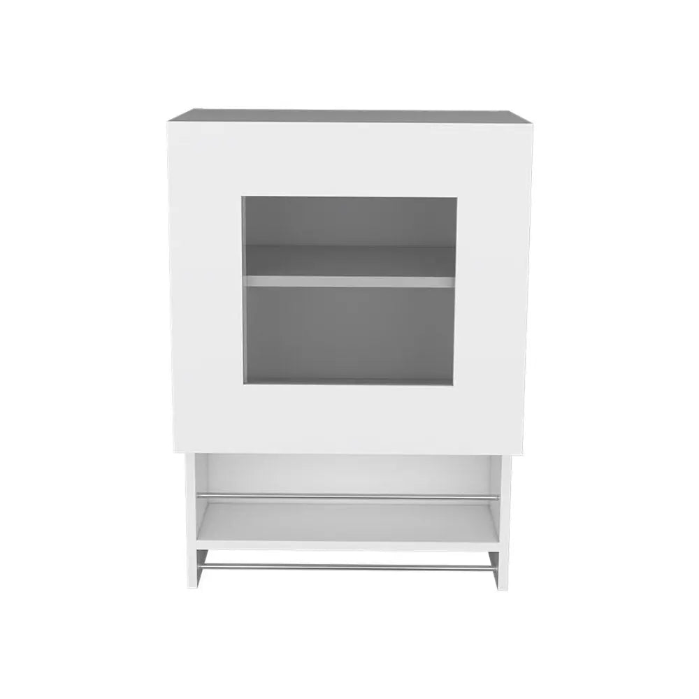 20" White Wall mounted Accent Cabinet With One Shelf - NOVA HOME FURNITURE