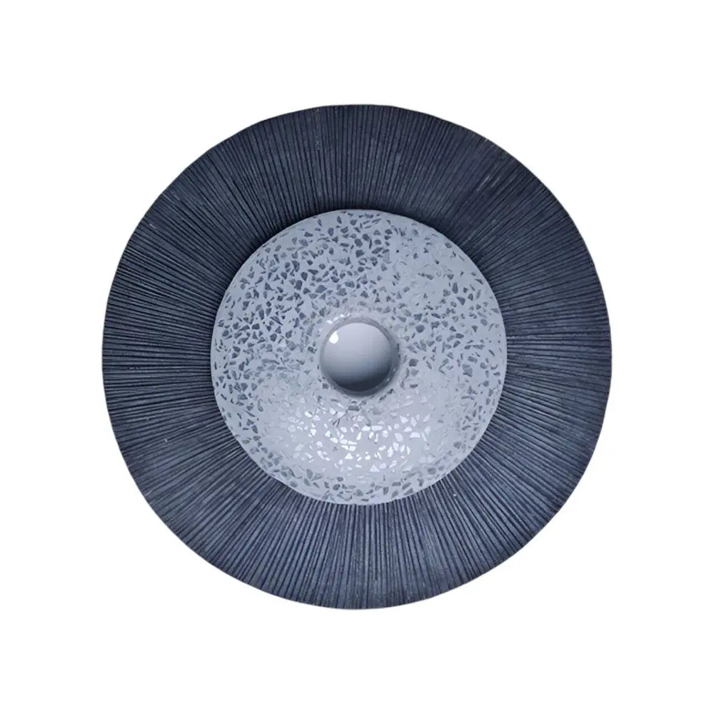 20" X 20" Gray Sandstone Hanging Dimensional Sculpture Wall Decor - NOBLE HOME INTERIORS