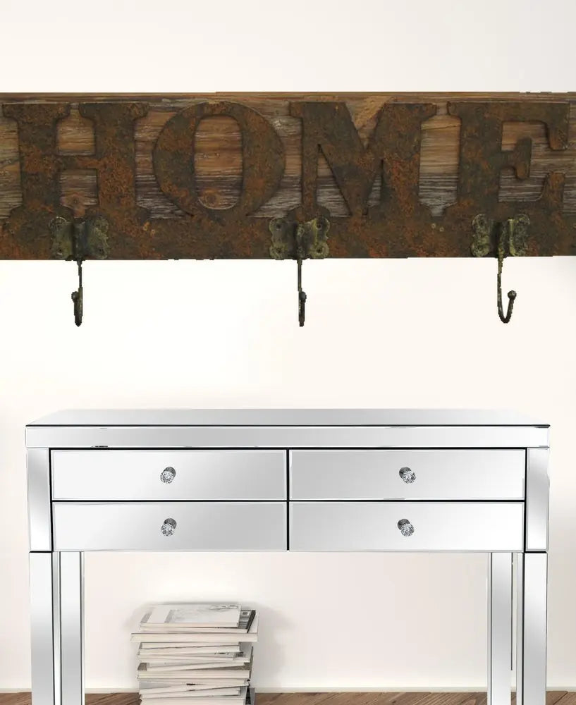 20" X 23" X 5" Brown Wooden Plaque - NOBLE HOME INTERIORS