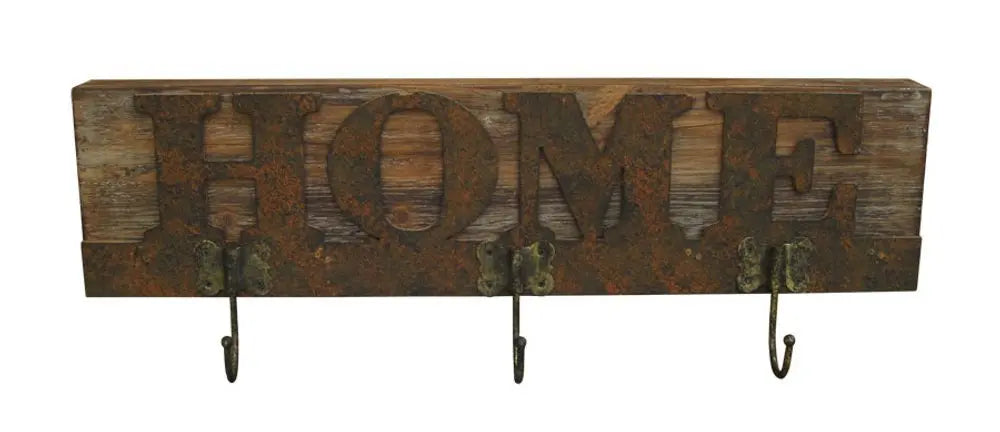 20" X 23" X 5" Brown Wooden Plaque - NOBLE HOME INTERIORS