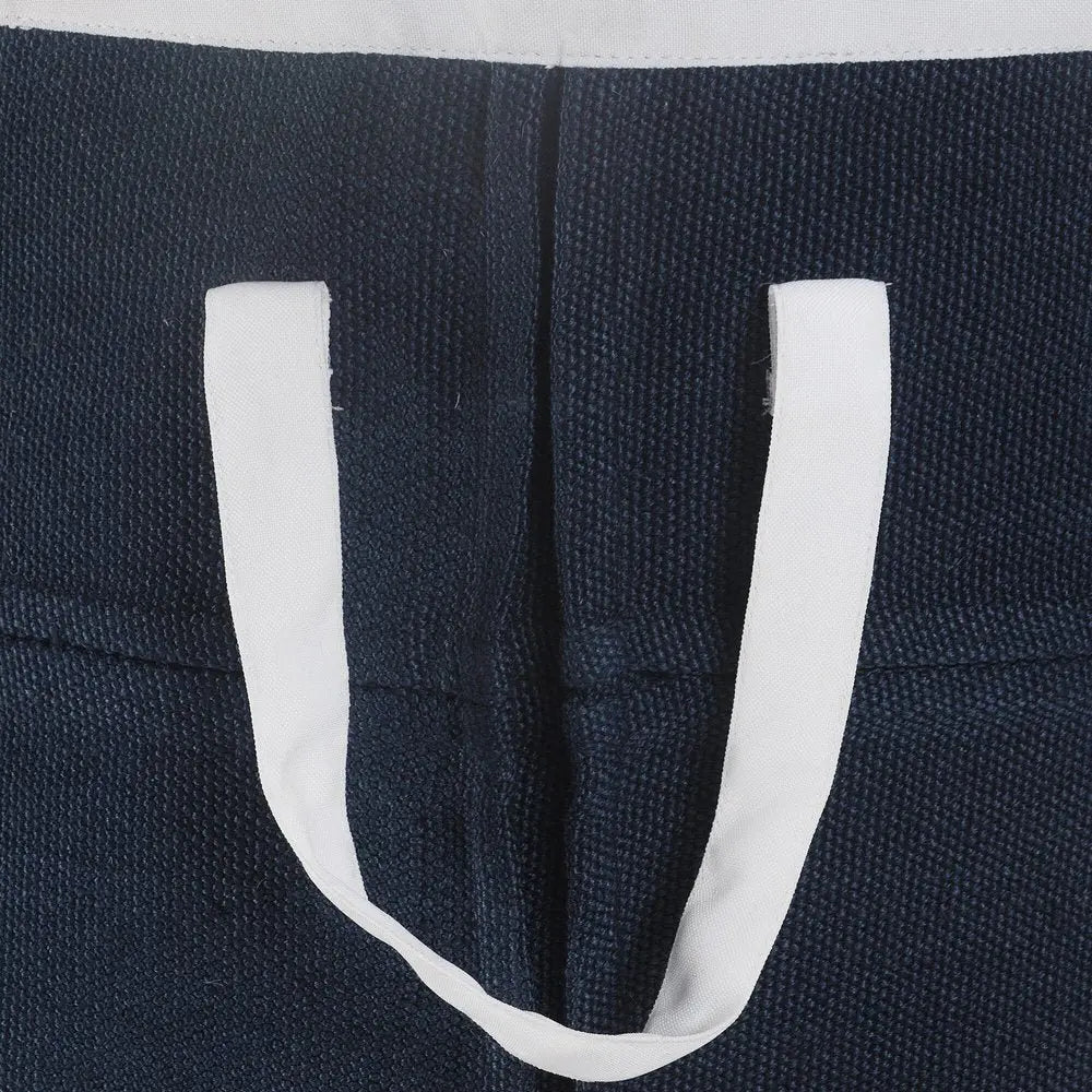 21" Blue Fabric Basket - NOBLE HOME INTERIORS