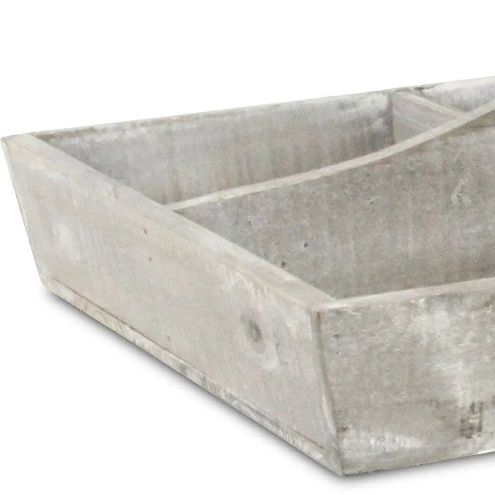 21" Gray Solid Wood Box HomeRoots