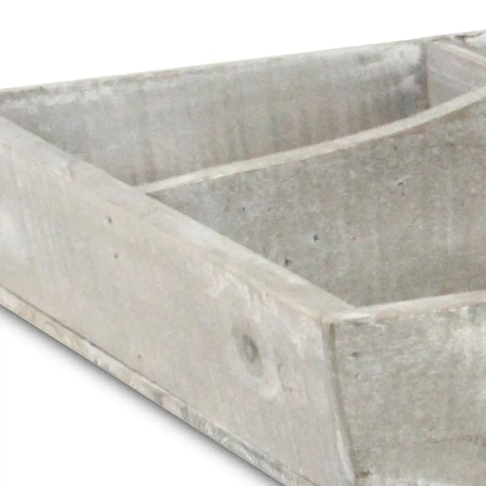 21" Gray Solid Wood Box HomeRoots