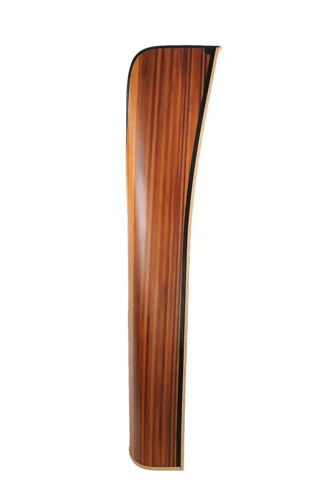 21" Wood Brown Solid Wood Six Tier Boat Bookcase - NOBLE HOME INTERIORS