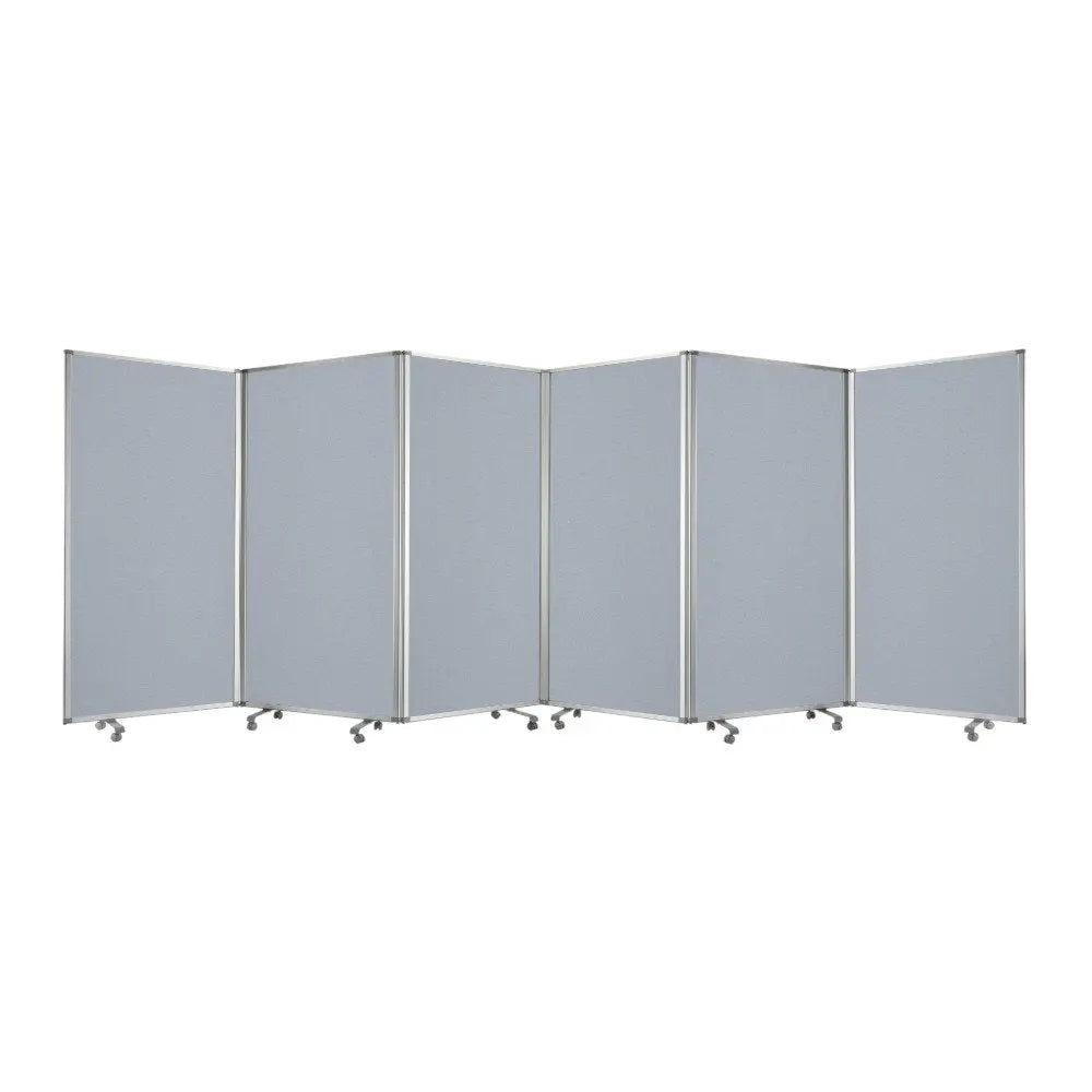 212 X 1 X 71 Green Metal 6 Panel Screen - NOBLE HOME INTERIORS