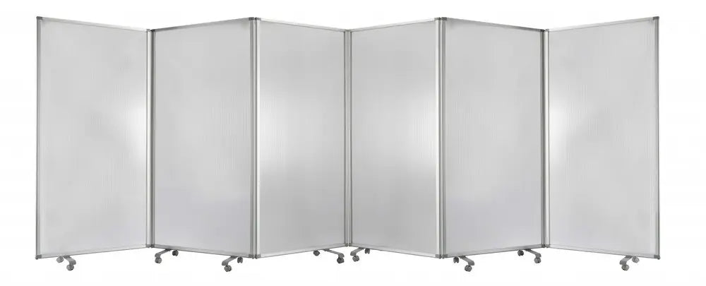 212 X 1 X 71 Green Metal 6 Panel Screen - NOBLE HOME INTERIORS