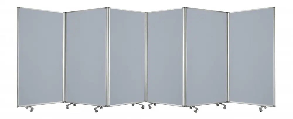 212 X 1 X 71 Green Metal 6 Panel Screen - NOBLE HOME INTERIORS