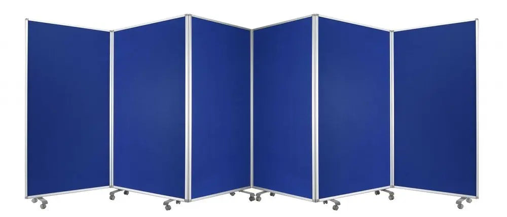 212 X 1 X 71 Green Metal 6 Panel Screen - NOBLE HOME INTERIORS