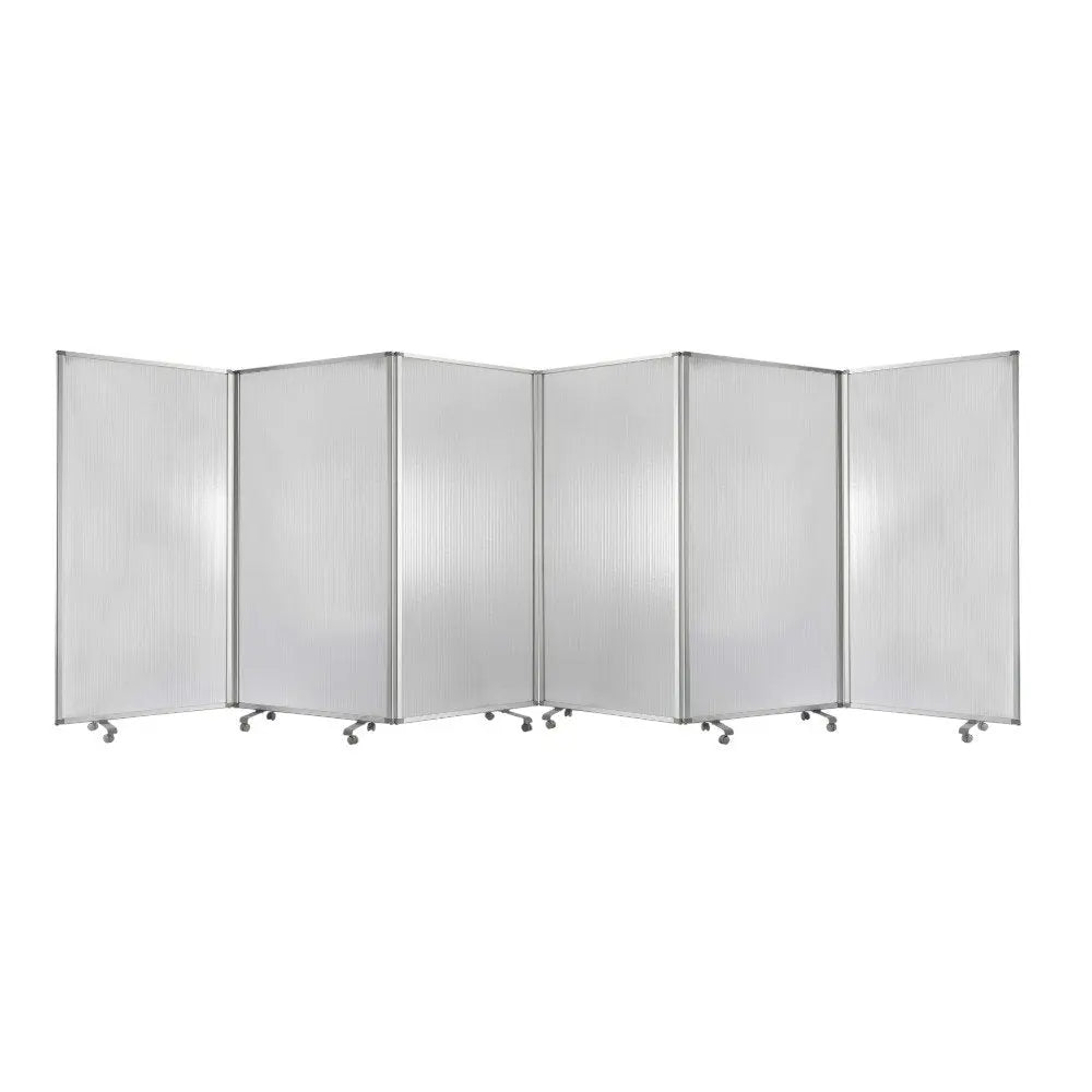 212 X 1 X 71 Green Metal 6 Panel Screen - NOBLE HOME INTERIORS