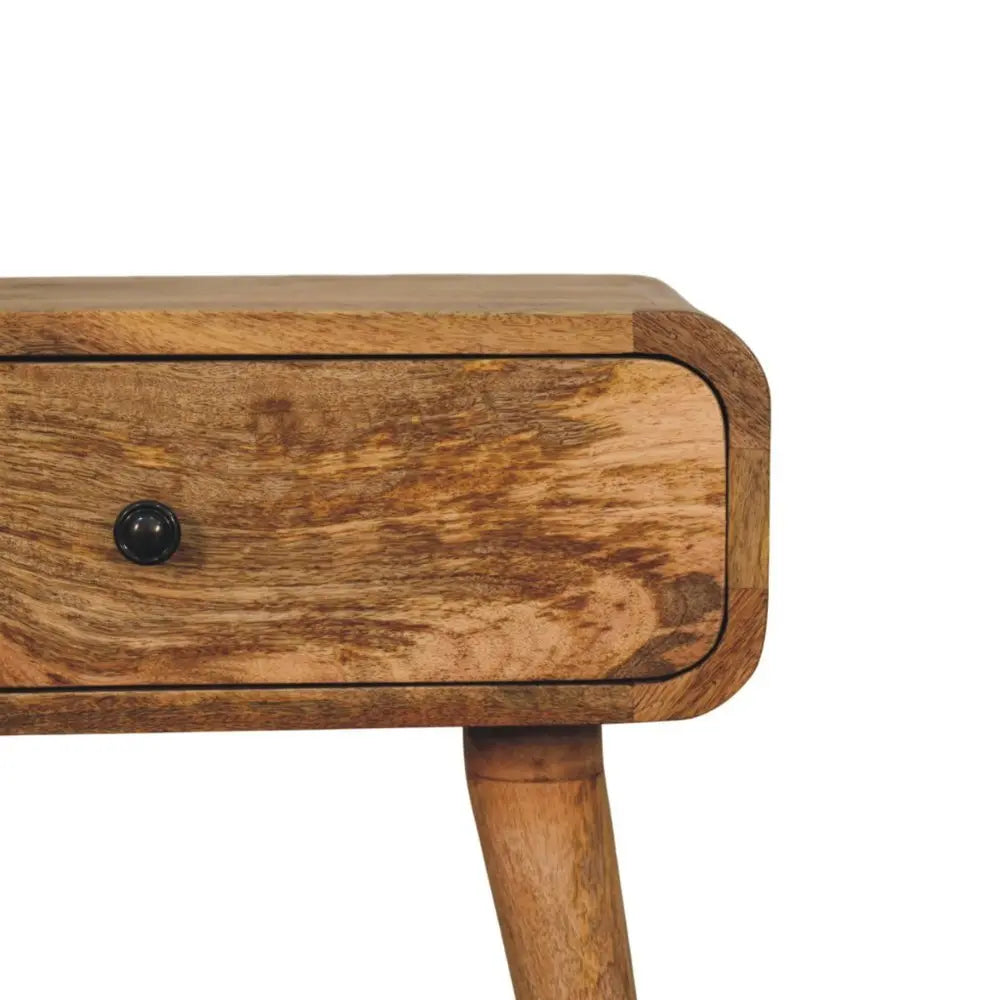 22" Brown Solid Wood One Drawer Nightstand - NOBLE HOME INTERIORS