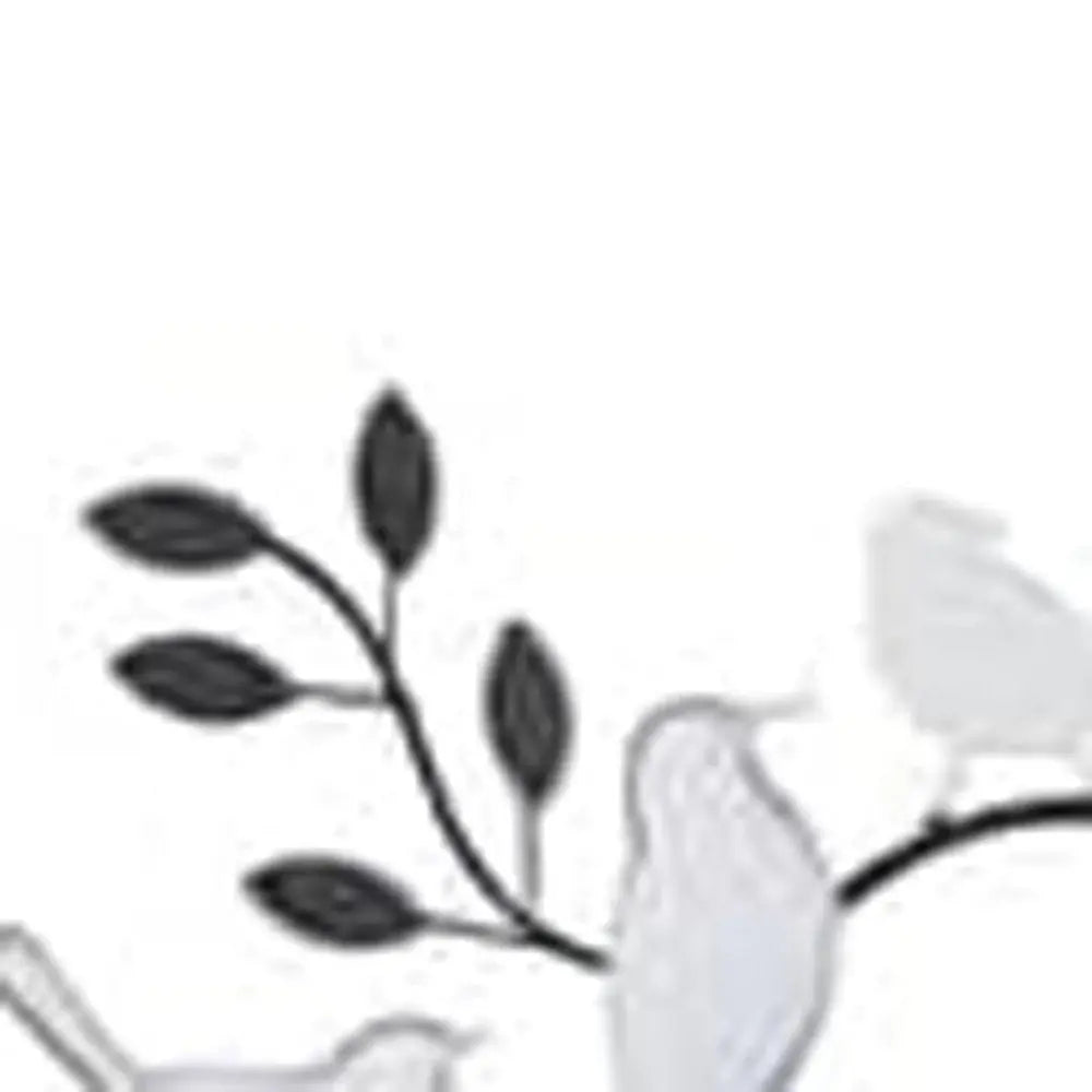 23" Silver Black And White Metal and Glass Silent Pendulum Novelty Wall Clock - NOBLE HOME INTERIORS