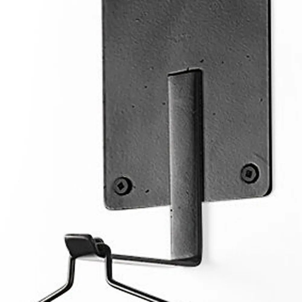 24" Black Distressed Geometric Metal Solid Wood And Glass Wall Sconce Candle Holder HomeRoots