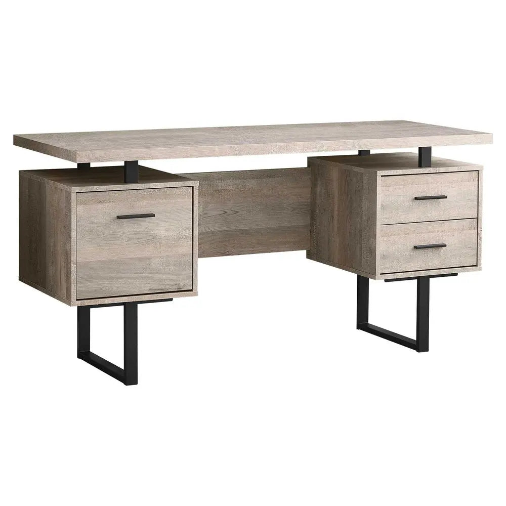 24" Brown and Black With Three Drawers - NOBLE HOME INTERIORS