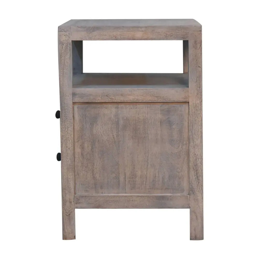 24" Brown Solid Wood Two Drawer Nightstand - NOBLE HOME INTERIORS