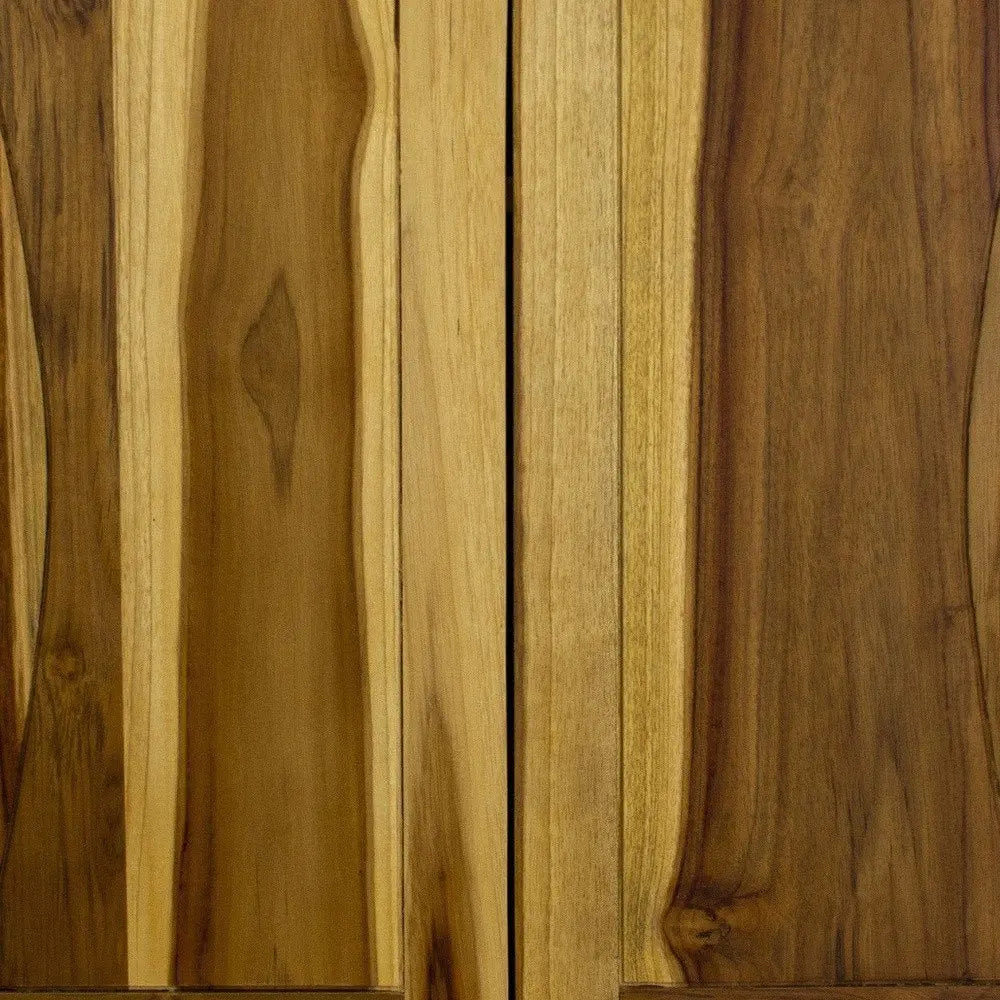 24" Brown Solid Wood Wall Mounted Accent Cabinet - NOVA HOME FURNITURE