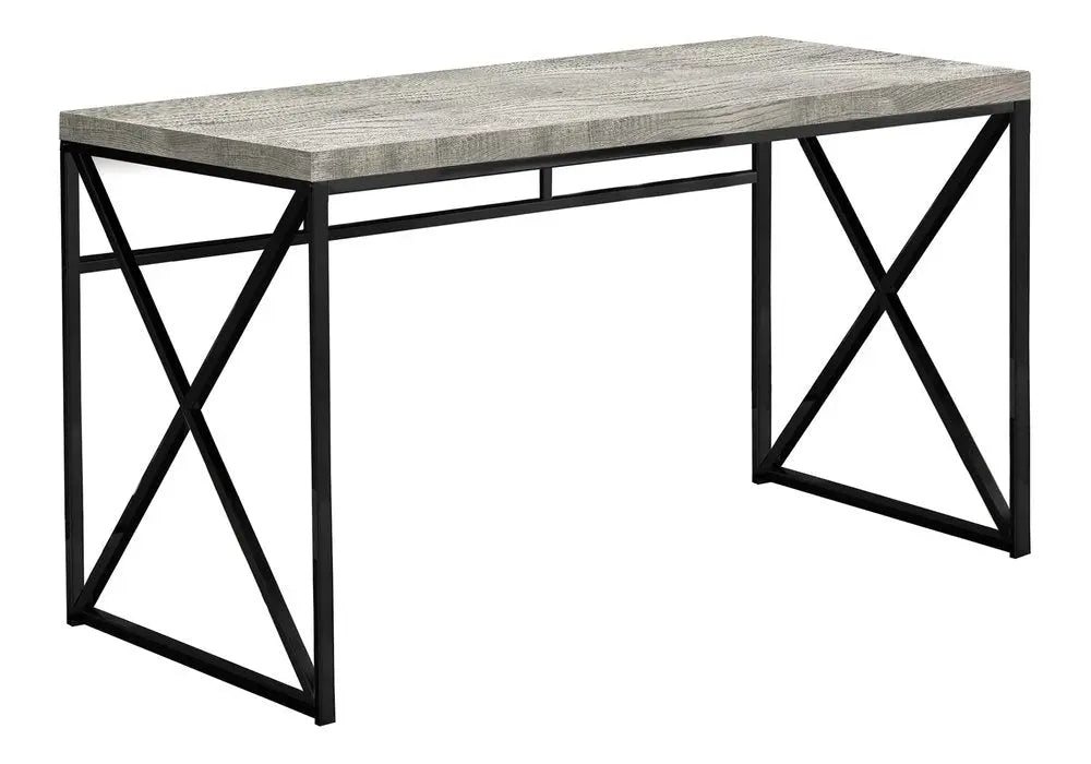 24" Gray and Black Computer Desk - NOBLE HOME INTERIORS