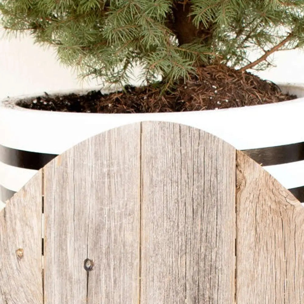 24" Rustic Farmhouse Gray Wood Large Egg - NOBLE HOME INTERIORS