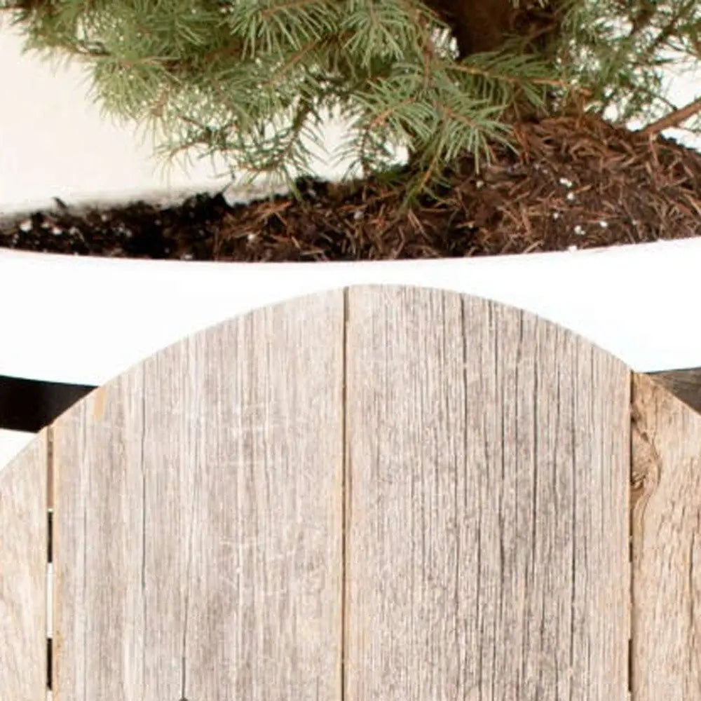 24" Rustic Farmhouse Gray Wood Large Egg - NOBLE HOME INTERIORS