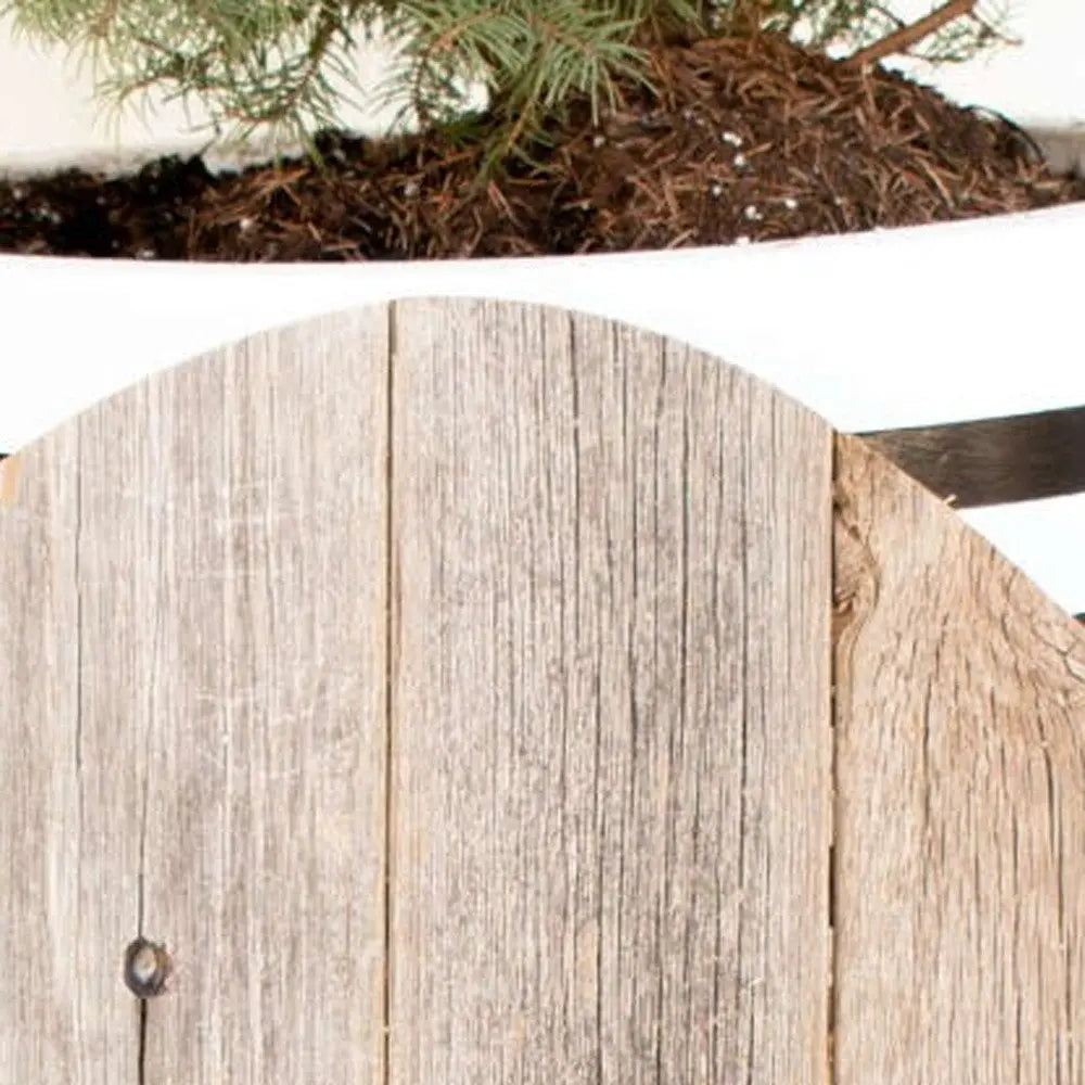 24" Rustic Farmhouse Gray Wood Large Egg - NOBLE HOME INTERIORS