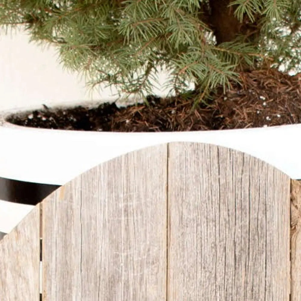 24" Rustic Farmhouse Gray Wood Large Egg - NOBLE HOME INTERIORS