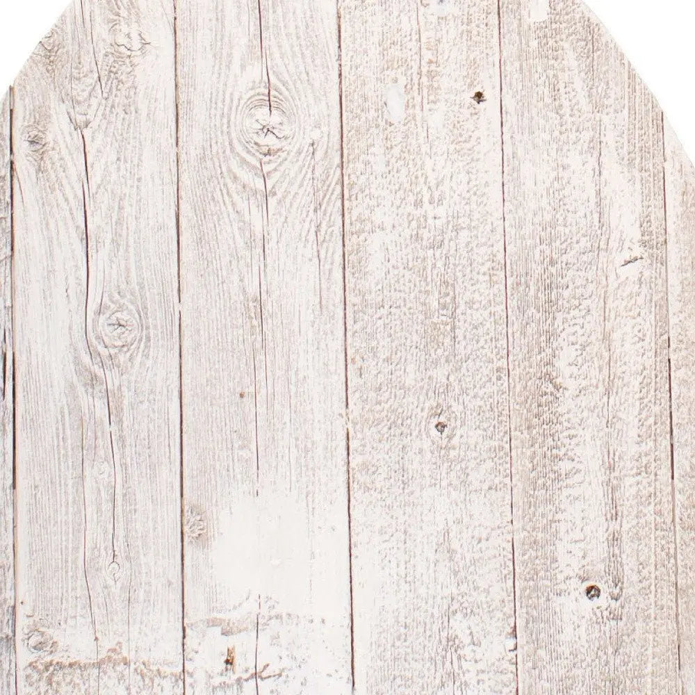 24" Rustic White Wash Wood Large Egg - NOBLE HOME INTERIORS