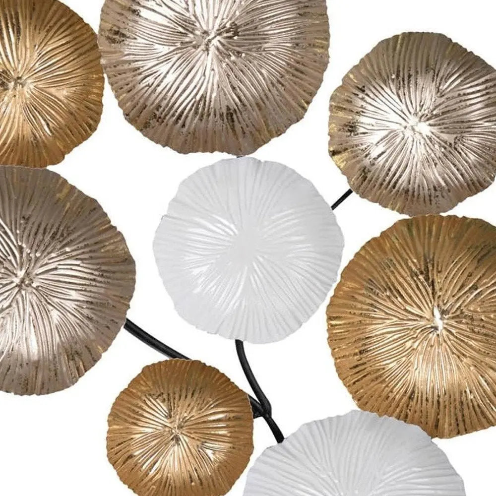 24" X 2" Gold Metal Novelty Hanging Dimensional Sculpture - NOBLE HOME INTERIORS