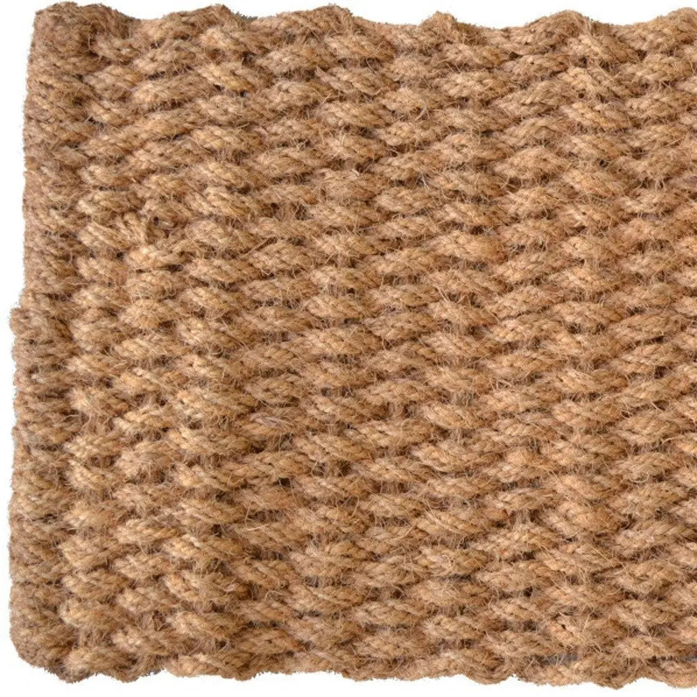 24" X 36" Brown Coir Weave Outdoor Door Mat - NOBLE HOME INTERIORS